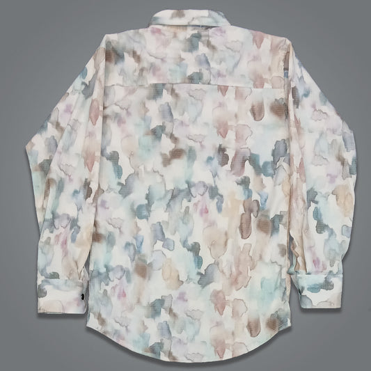 Pariari Boys Watercolor Printed Full-Sleeve Shirt