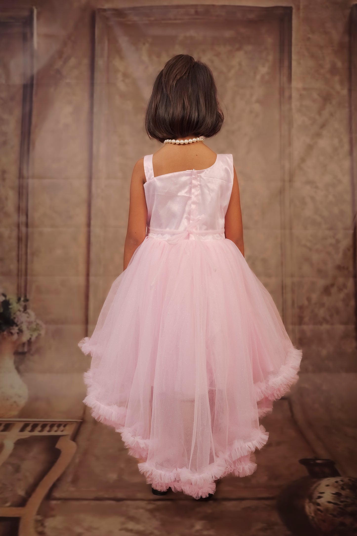 Pariari Girls Elegant Pink Princess Dress