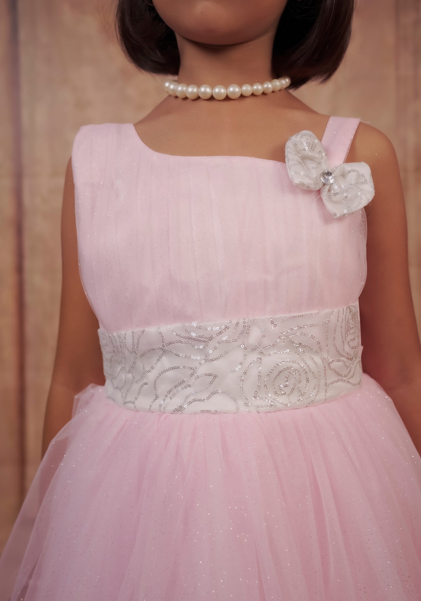 Pariari Girls Elegant Pink Princess Dress