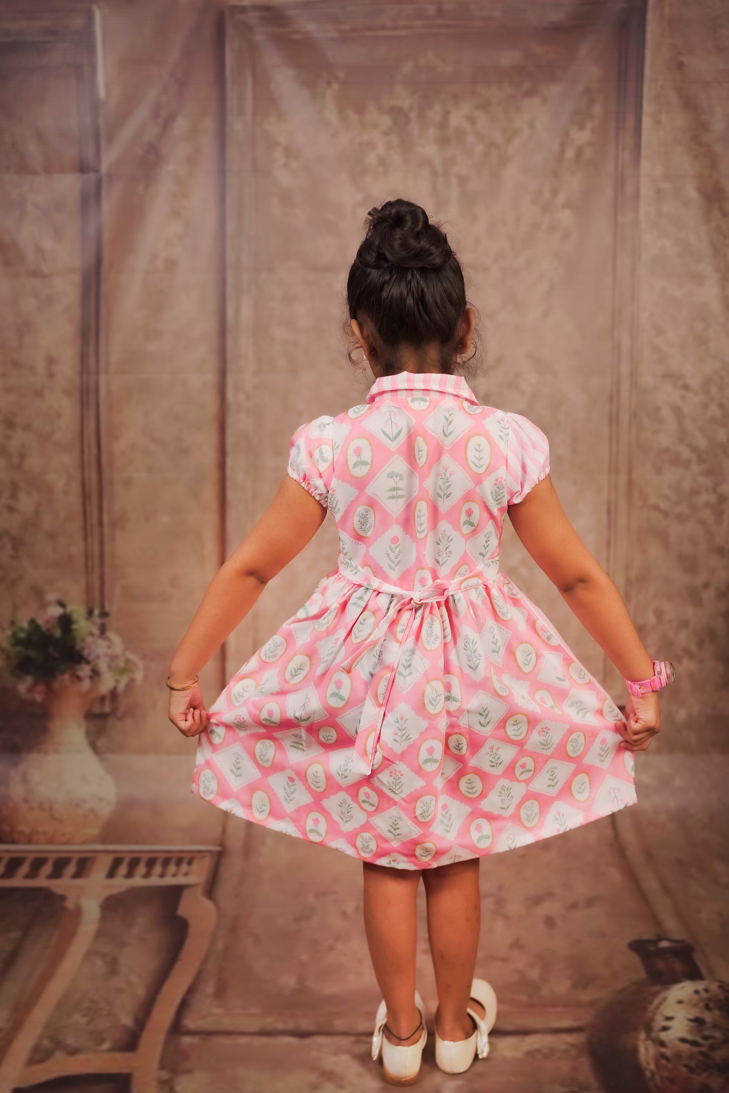 Pariari Girls Candy Stripe Princess Frock