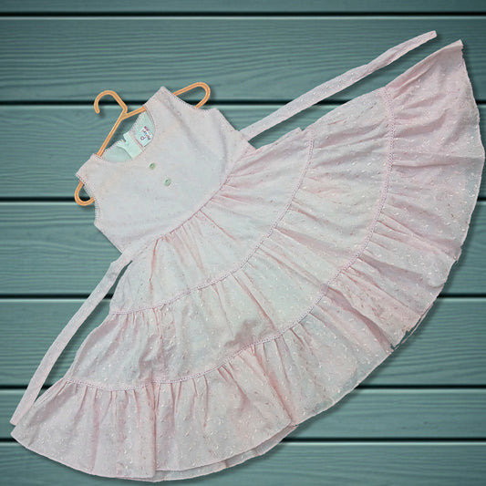 pariari Girls Pink Floral Dress