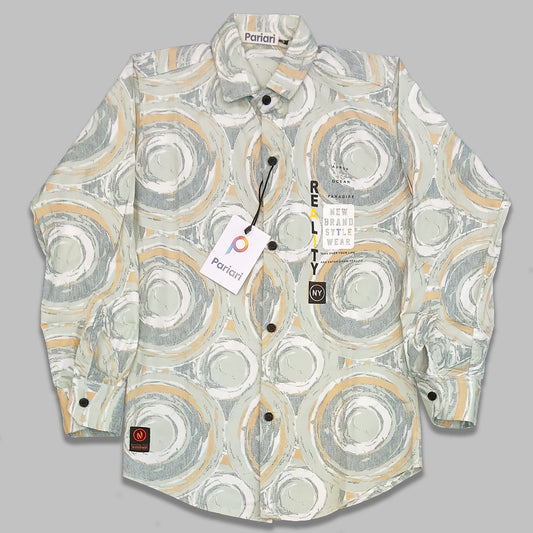 Pariari Boys Printed Long-Sleeve Shirt