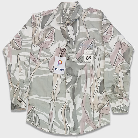 Pariari Boys Botanical Camo Full-Sleeve Shirt