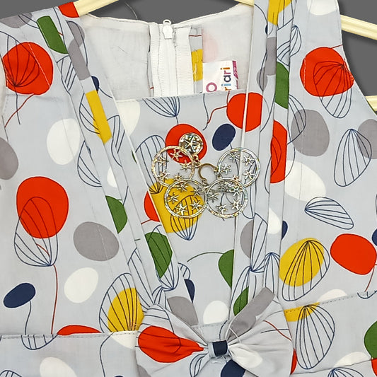 pariari Girls Girls Sleeveless Printed Party Dress