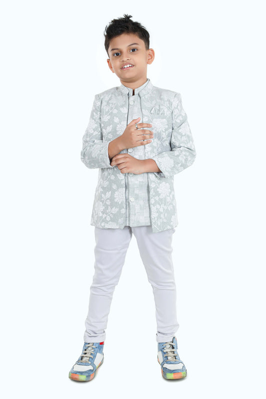 Pariari Boys Party Dress Set of Inner Coat, Jacket and Chinos