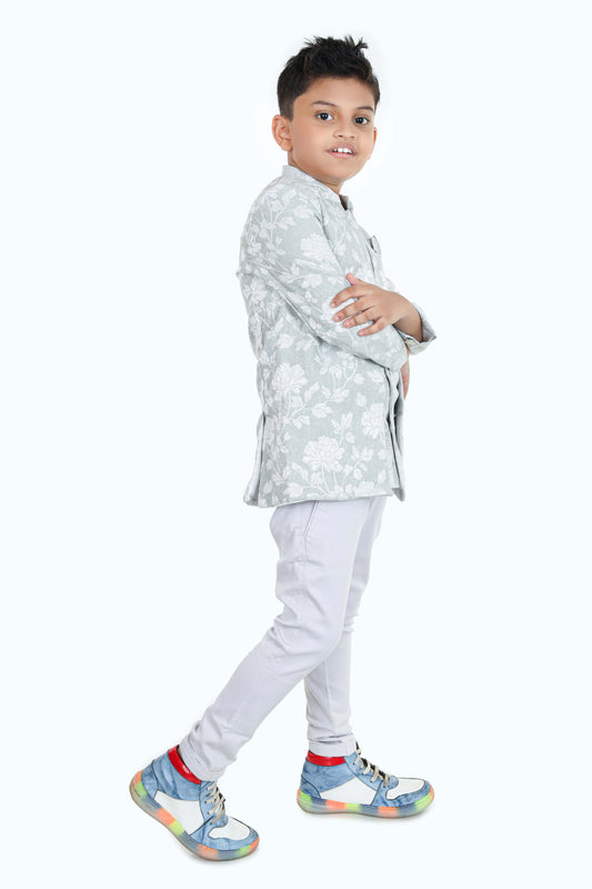 Pariari Boys Party Dress Set of Inner Coat, Jacket and Chinos