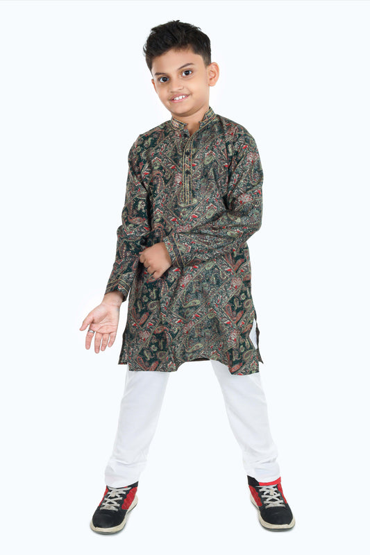 Pariari Boys Partywear Kurta Trouser Set