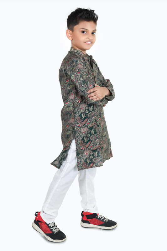 Pariari Boys Partywear Kurta Trouser Set