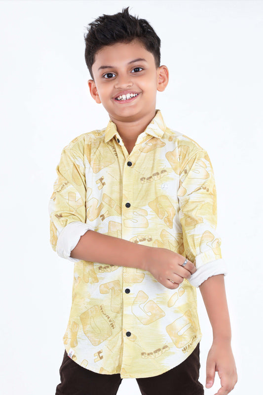 Pariari Boys full Sleeves Popcorn Shirt