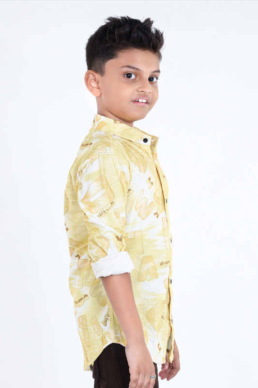 Pariari Boys full Sleeves Popcorn Shirt