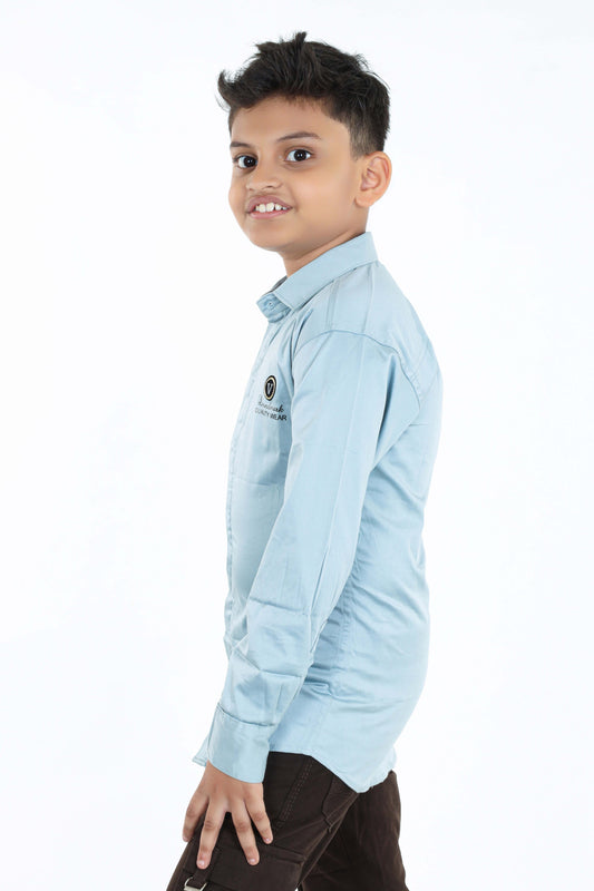 pariari boys polycotton full sleeves shirt