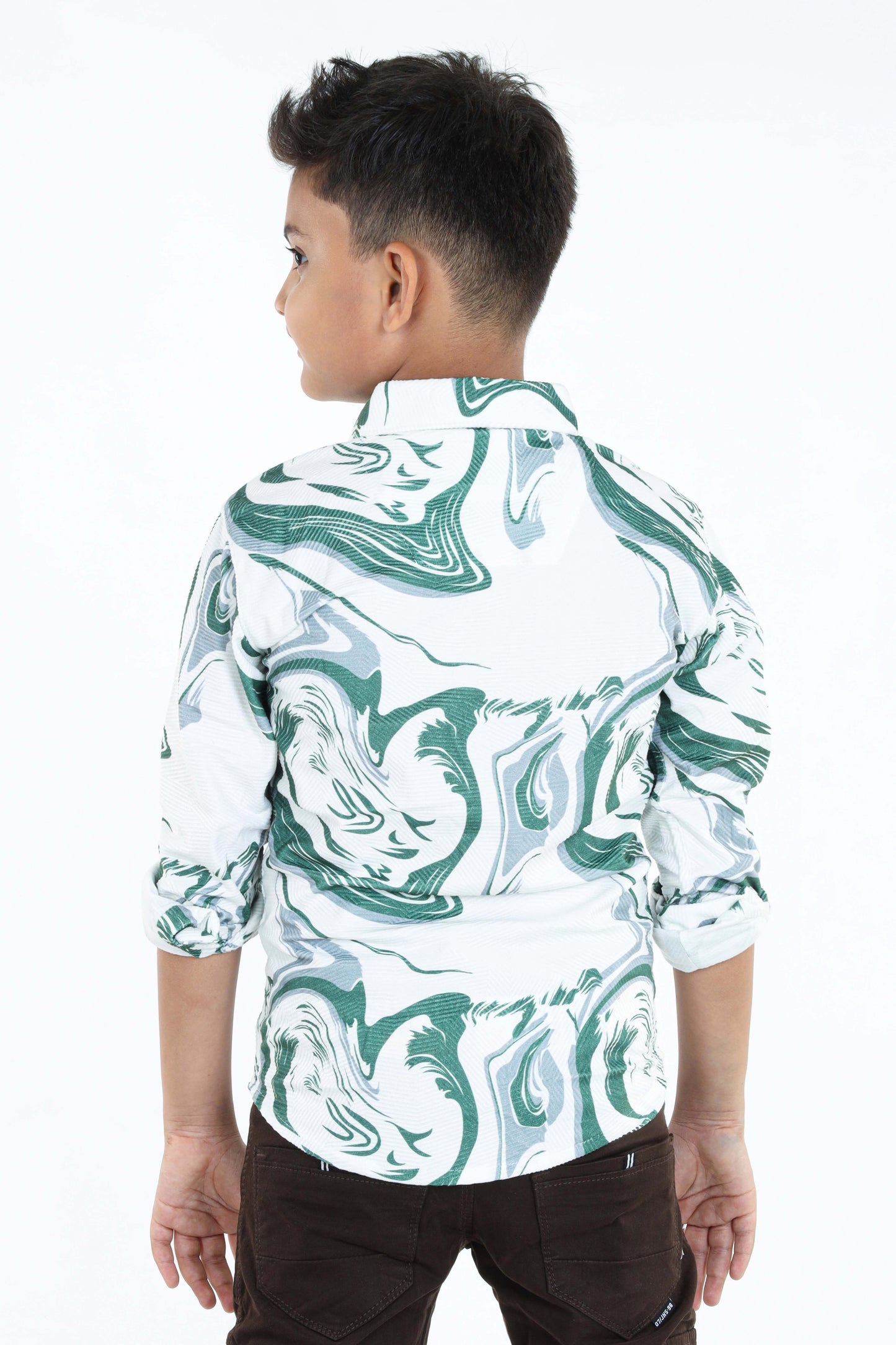 Pariari Boys Full Sleeves Popcorn Shirt