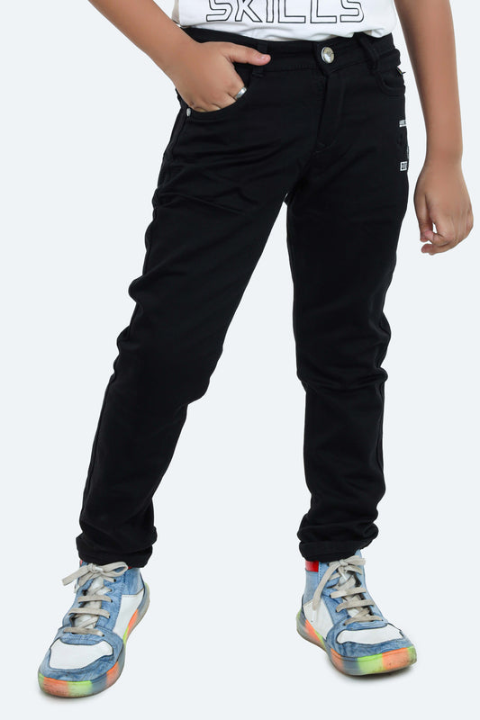 Pariari Boys Black Chinos