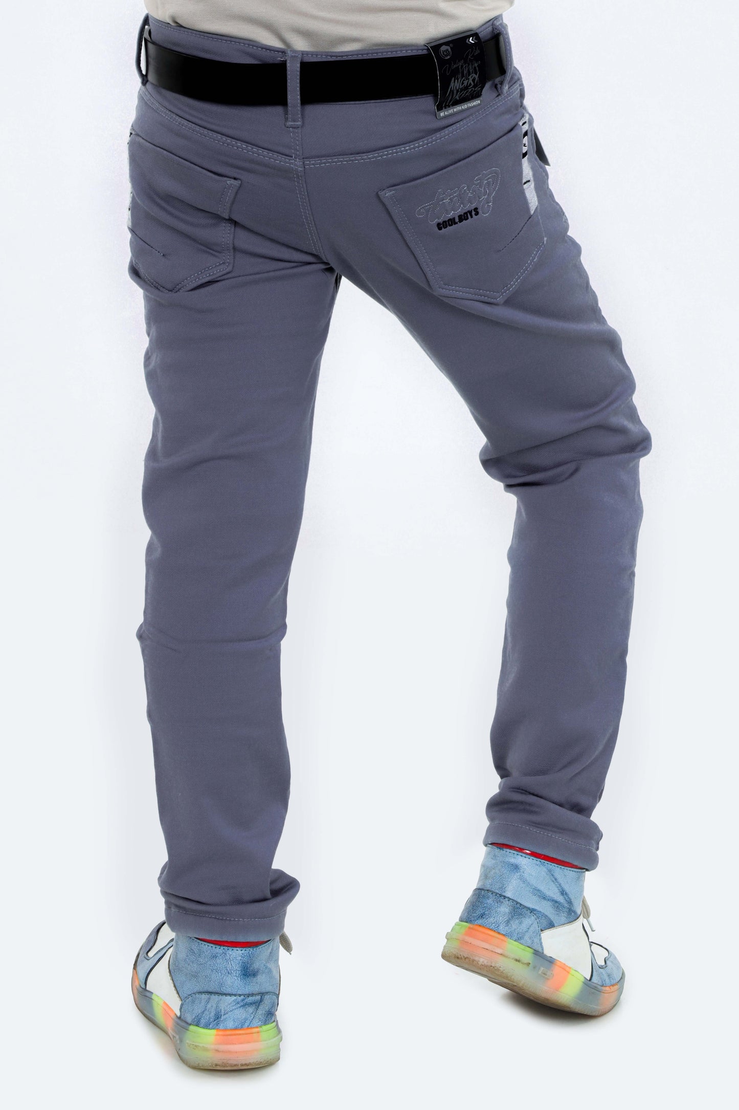 Pariari Boys Chinos with key ring and belt