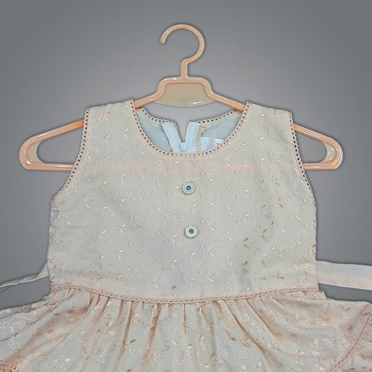 Pariari Girls Elegant Sleeveless Lace Dress for Girls