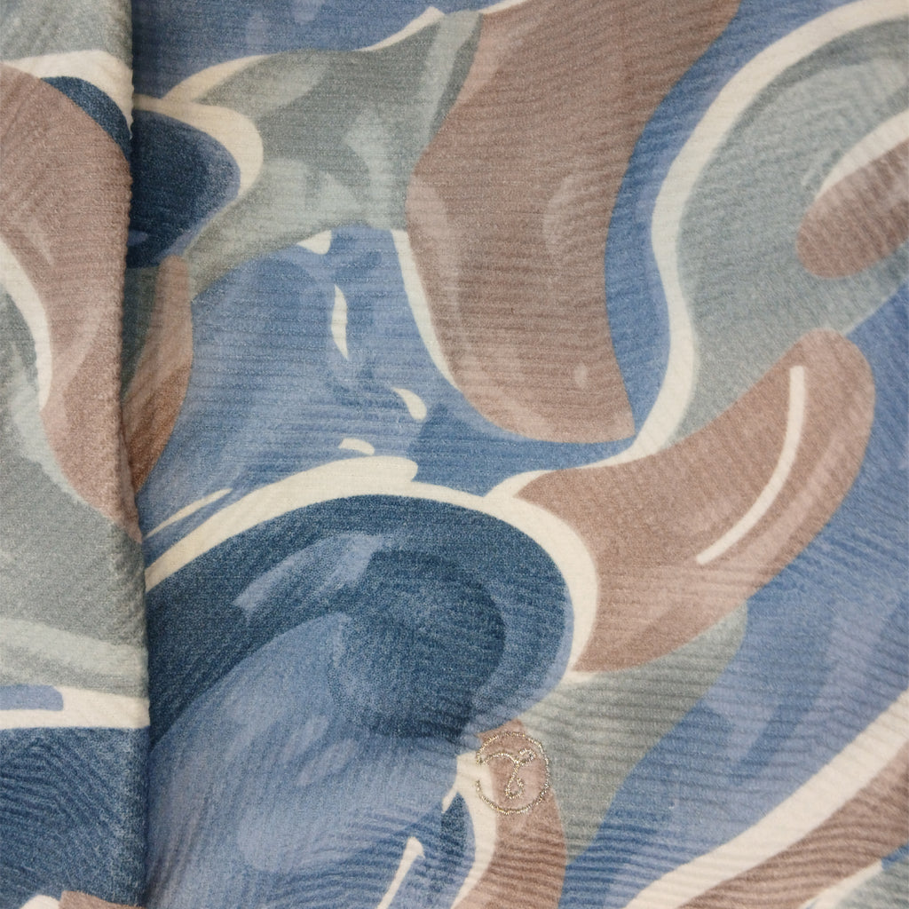 Pariari Boys Blue Swirl Abstract Full-Sleeve Shirt