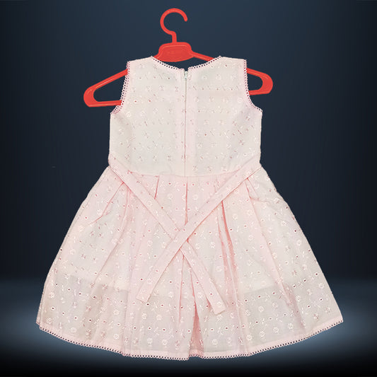 Pariari Girls Sleeveless Embroidered Dress