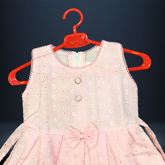 Pariari Girls Sleeveless Embroidered Dress