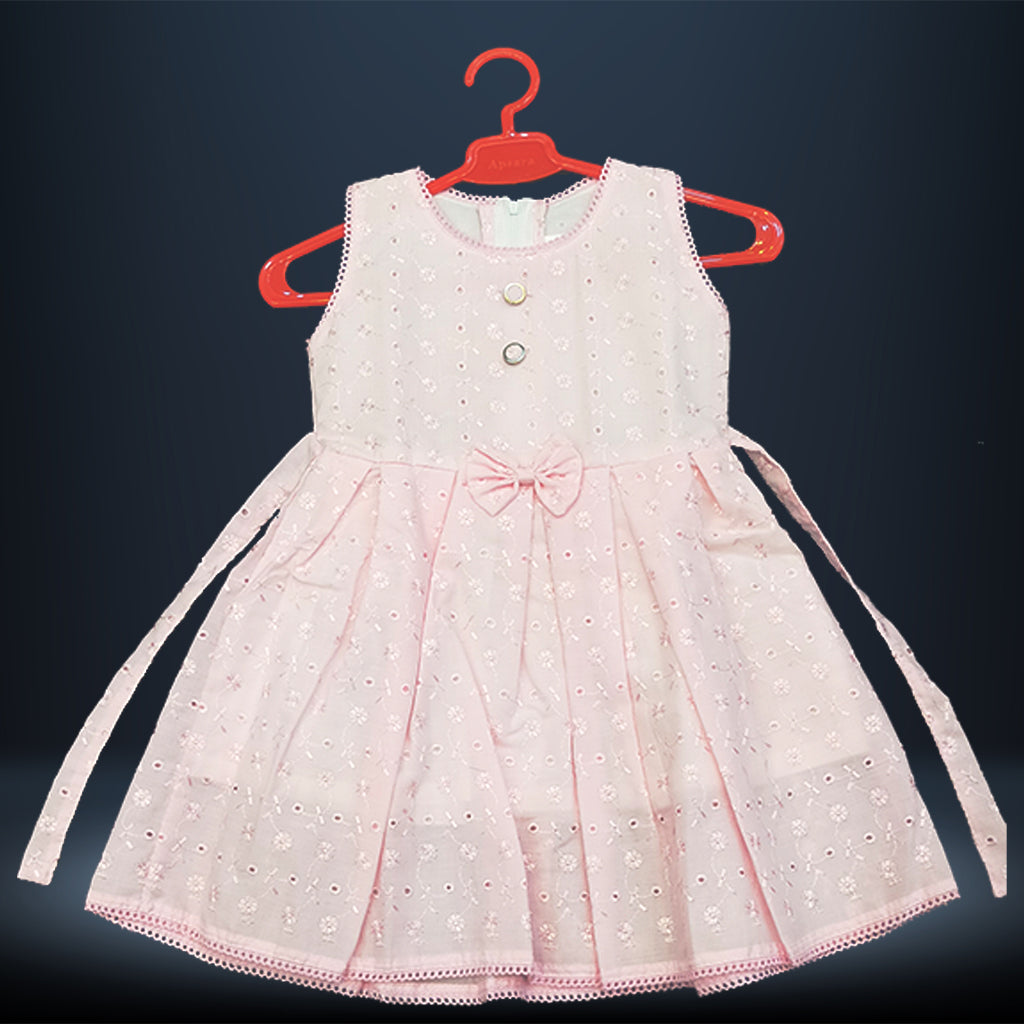 Pariari Girls Sleeveless Embroidered Dress