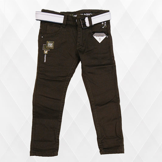Pariari Boys Trendy Slim-Fit Jeans with Stylish Belt