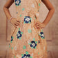 Pariari Girls Sleeveless Amber Flower Pop Dress