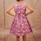 Pariari Girls Sleeveless Purple Candy Hearts Frock