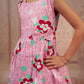 Pariari Girls Sleeveless  Pink Blossom Joy Floral Frock