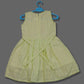 pariari girls Lime Green Eyelet Embroidered Dress