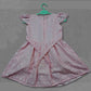 Pariari Girls Pink Floral Embroidered Dress