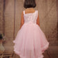 Pariari Girls Elegant Pink Princess Dress