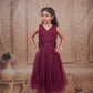 Pariari Girls Sleeveless Bow Fitted Party Dress