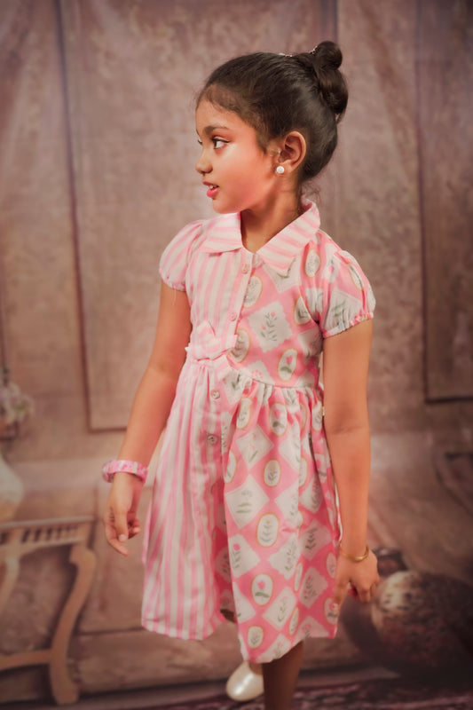 Pariari Girls Candy Stripe Princess Frock