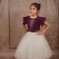 Pariari Girls Velvet & Tulle Sparkle Party Dress