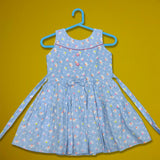 Girls' Floral Print Sleeveless Dress