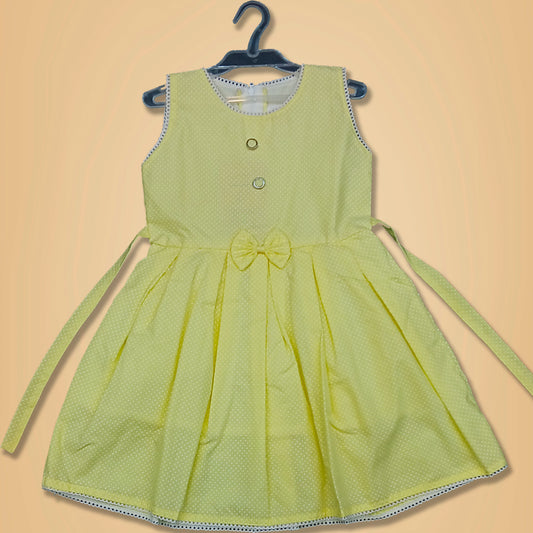 pariari Girls Polka Dot Sleeveless Dress