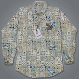 Pariari Boys Elegant Mosaic Print Shirt