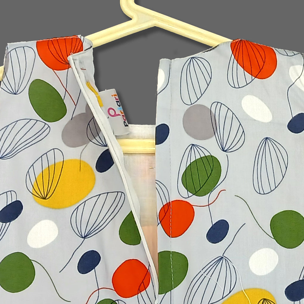 pariari Girls Girls Sleeveless Printed Party Dress