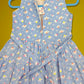 Girls' Floral Print Sleeveless Dress