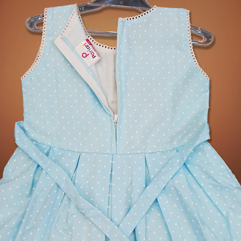 Pariari Girls Polka Dot Sleeveless Party Dress