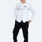 Pariari Kids Party Wear Shirt, Pant and jacket Set (White), Boys