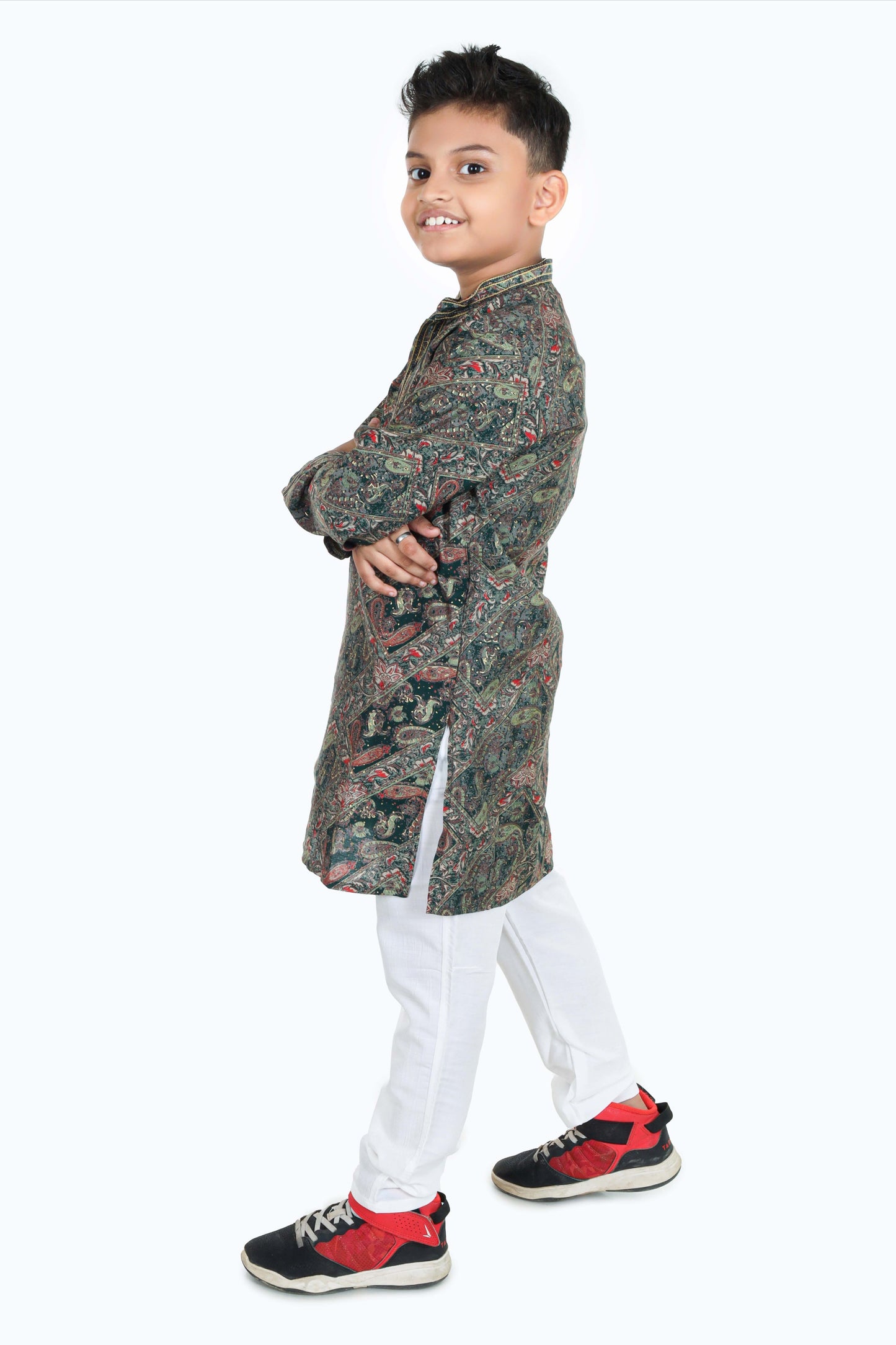 Pariari Boys Partywear Kurta Trouser Set