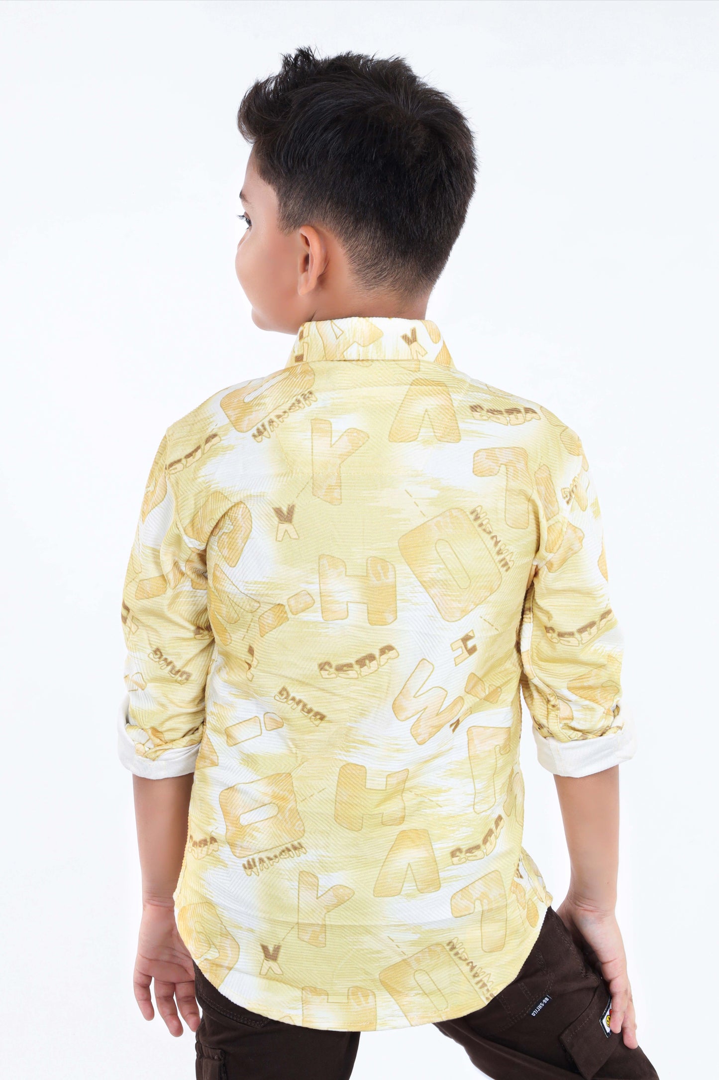 Pariari Boys full Sleeves Popcorn Shirt