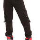 Pariari Boys Black Cotton Pant with side pockets and belt