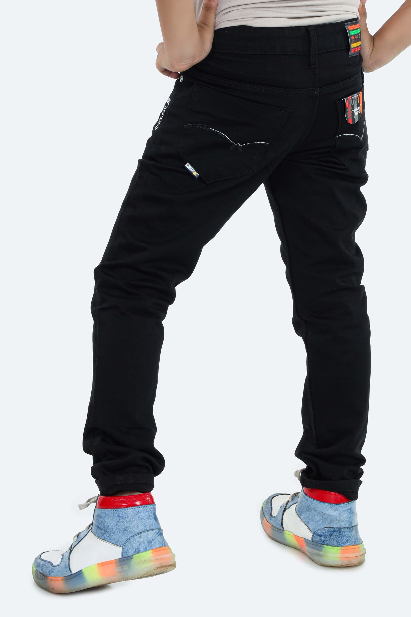 Pariari Boys Black Chinos
