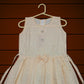 pariari girls Charming Elegant Cream with Embroidered  Girls Dress