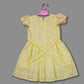 pariari girls Yellow Embroidered Cap Sleeve Dress for Girls