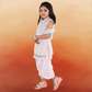 Pariari Girls Partywear set of kurta, Patiala, jacket and dupatta