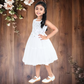 pariari girls white partywear with silver embroidery