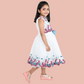pariari girls sleevelss floral applique party dress