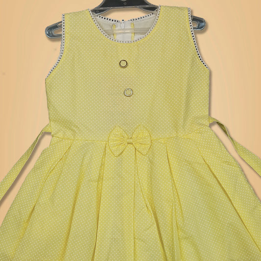 pariari Girls Polka Dot Sleeveless Dress